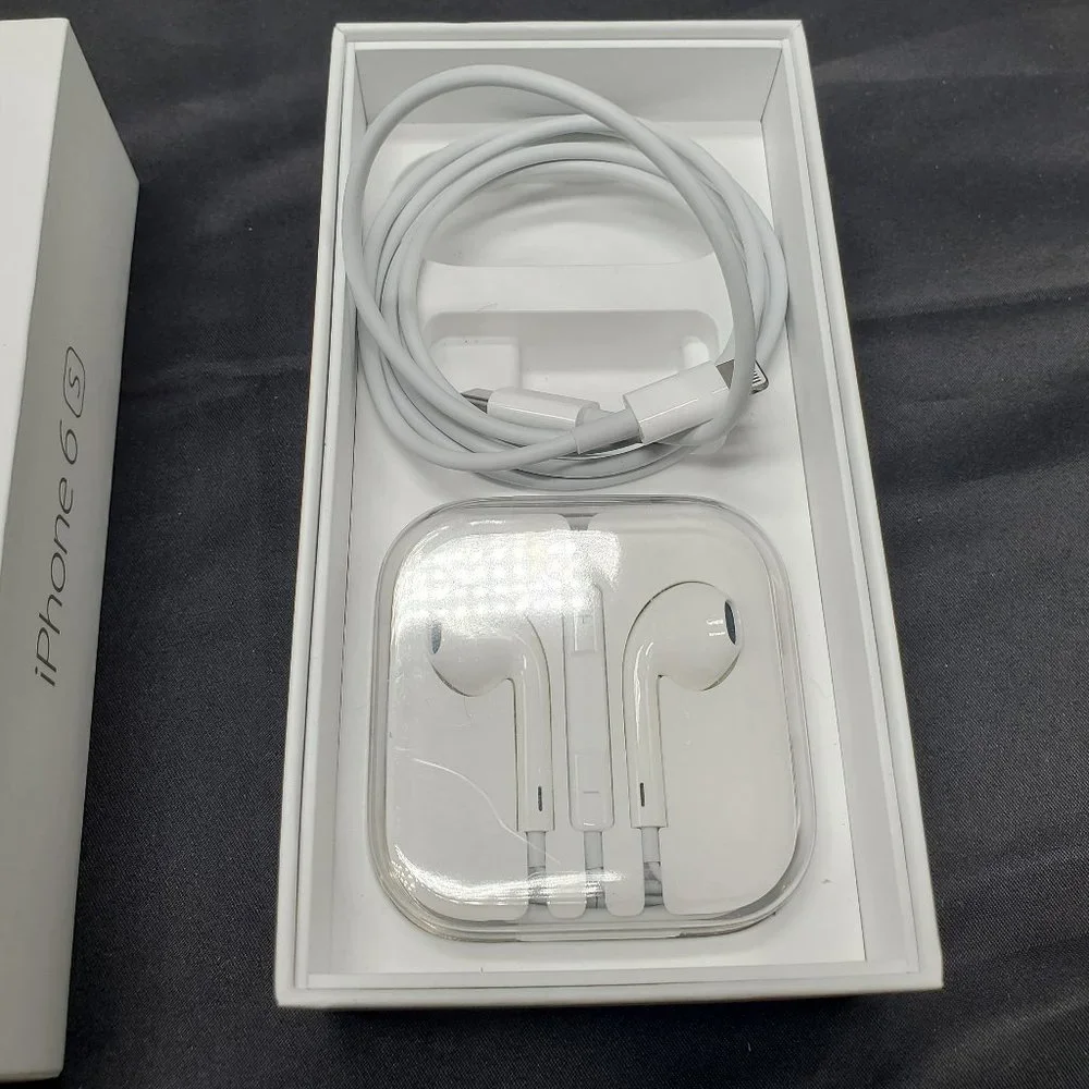 iPhone 6S Box with Charging cable and Ear Buds in case NO PHONE